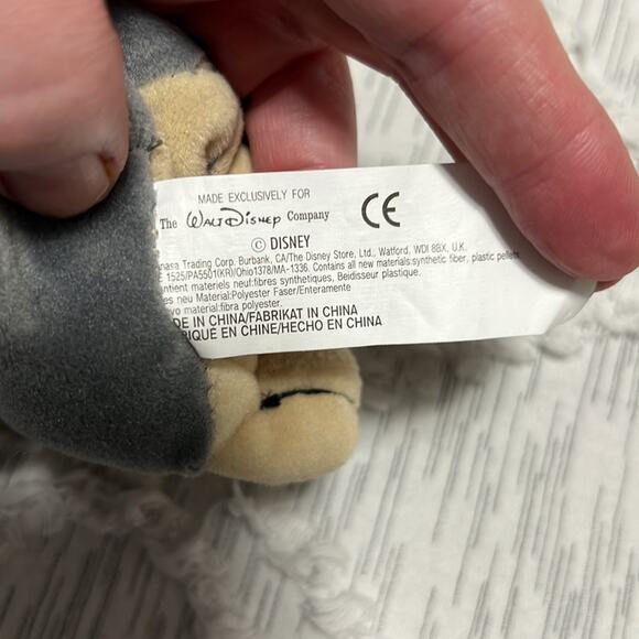 Disney Store Vintage Tramp 7” Mini Bean Bag Plush - Picture 6 of 6